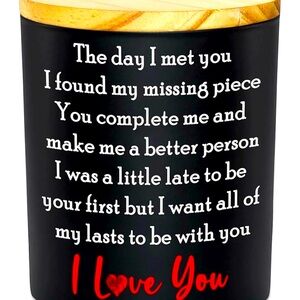 Black and Red Sentiment Candle